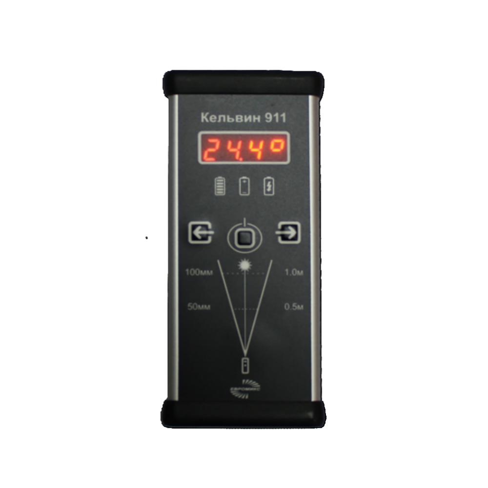 Пирометр инфракрасный высокоточный с аккумулятором ЕВРОМИКС Кельвин 911 Пирометры (бесконтактные термометры)